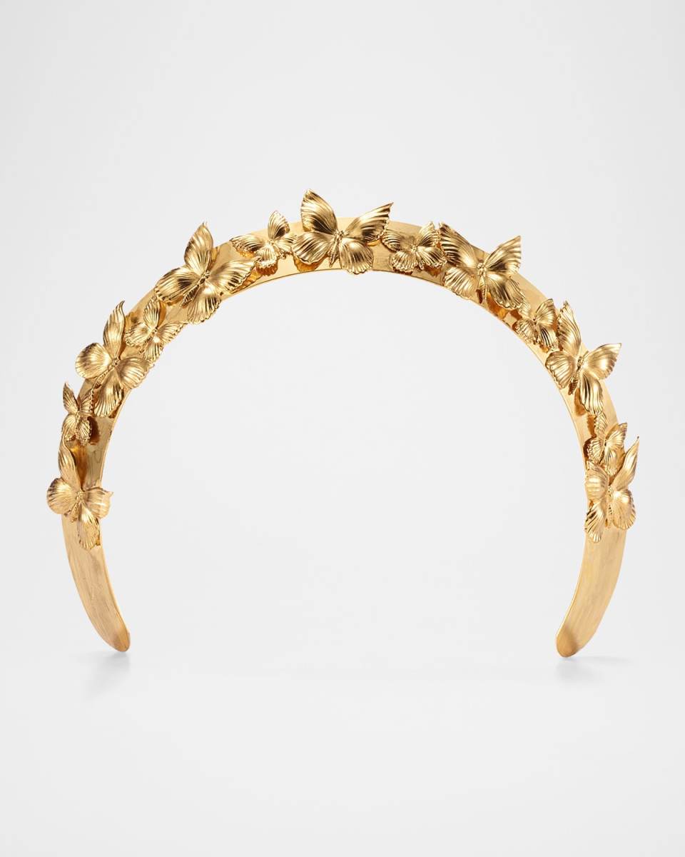 14K Gold Plated Silvie Butterfly Crown